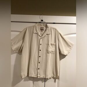 Tommy Bahama Men's Beige Button Down Shirt